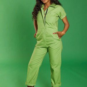 XXS Nooworks Lime Green Coveralls Jumpsuit